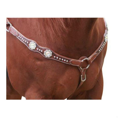 Photo of Cluster of Jewels Western Breastplate Tan