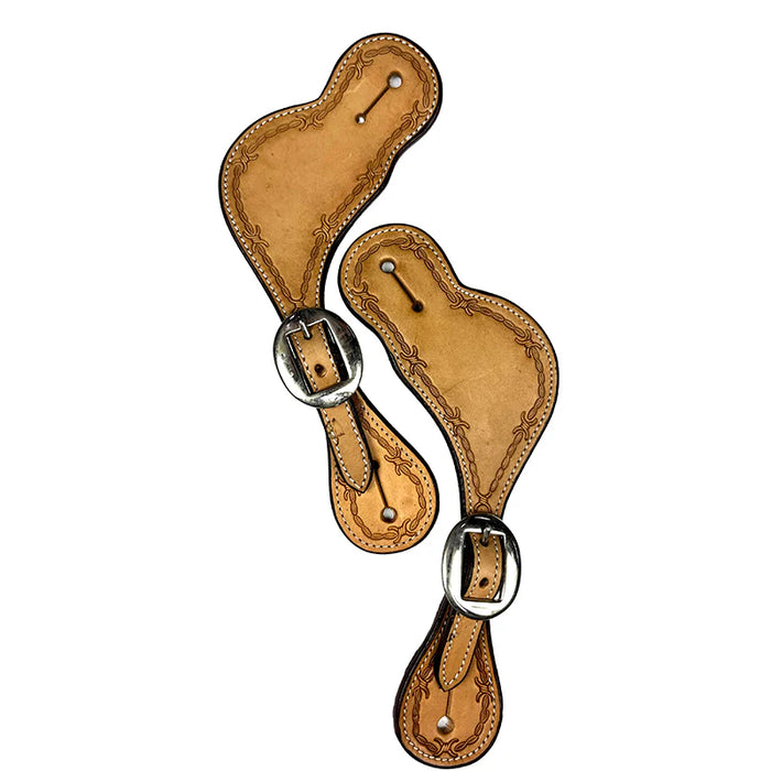 Ezy Ride Spur Strap | Shaped with Barbwire Stamping