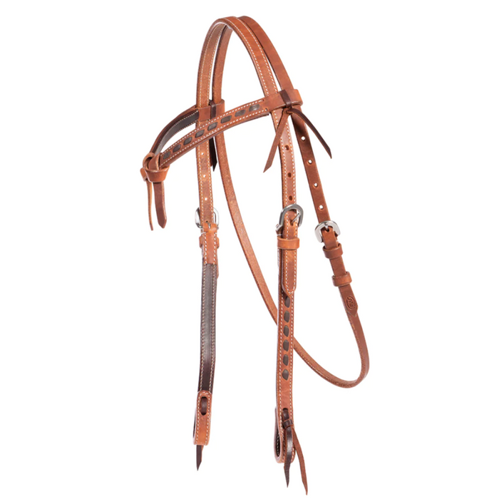 Fort Worth Ohio Knotted Brow Headstall