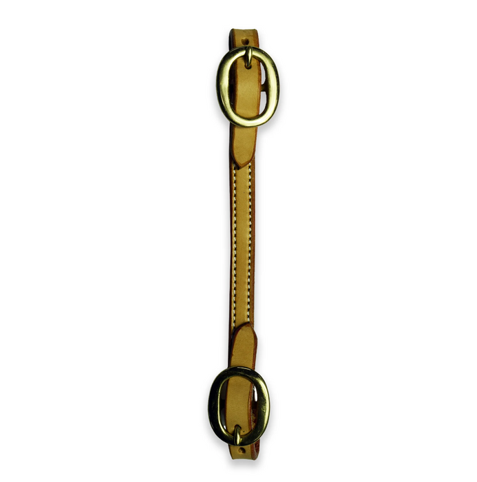 Ezy Ride Curb Strap with Brass Buckles