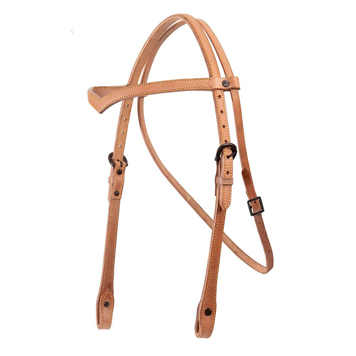 Texas-Tack Vee Brow Headstall