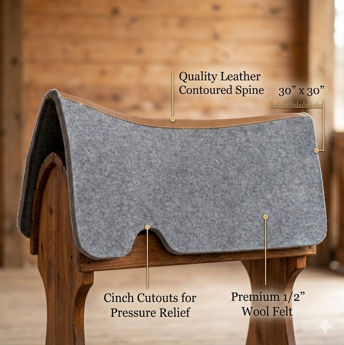 Ezy Ride Wool Contoured Liner Pad