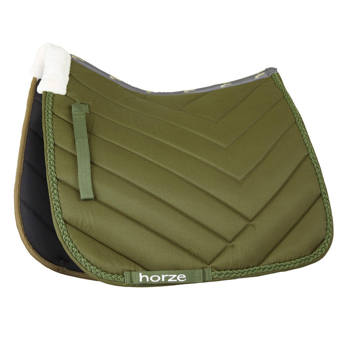 Horze Victoria Dressage Pad | Beetle Khaki Green