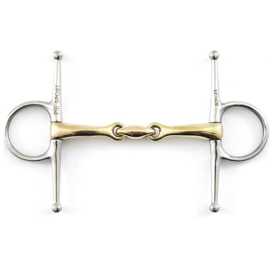 Premier Equine Brass Alloy Full Cheek Snaffle with Lozenge — The Tack Shop