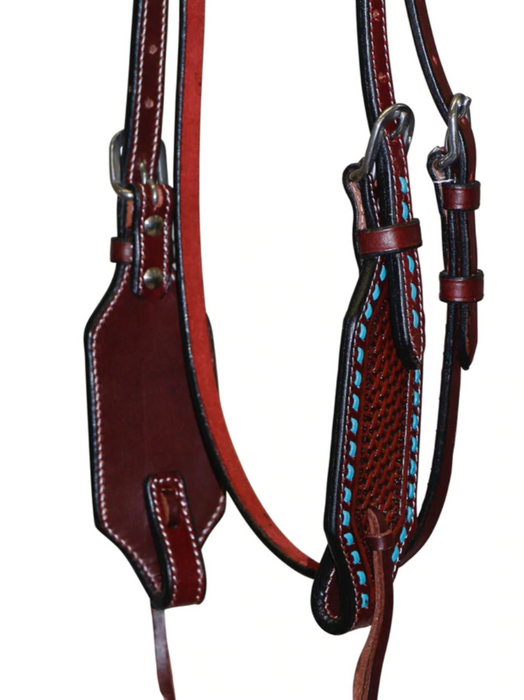 Fort Worth Turquoise Basket One-Ear Headstall