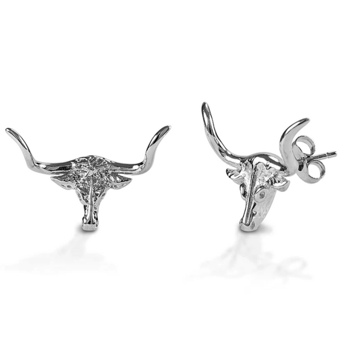 Kelly Herd Sterling Silver Longhorn Earrings