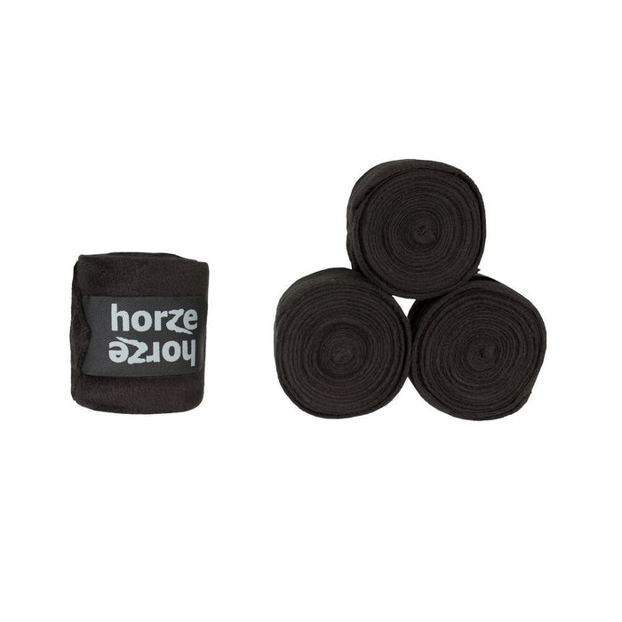 Horze Embrace Fleece Bandages in Black