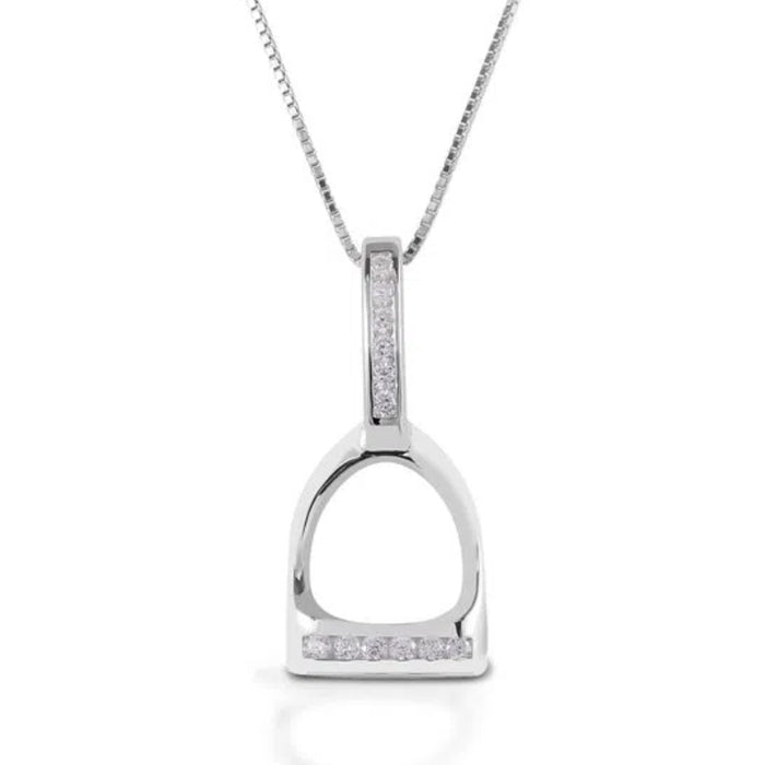 Kelly Herd Sterling Silver English Stirrup Necklace
