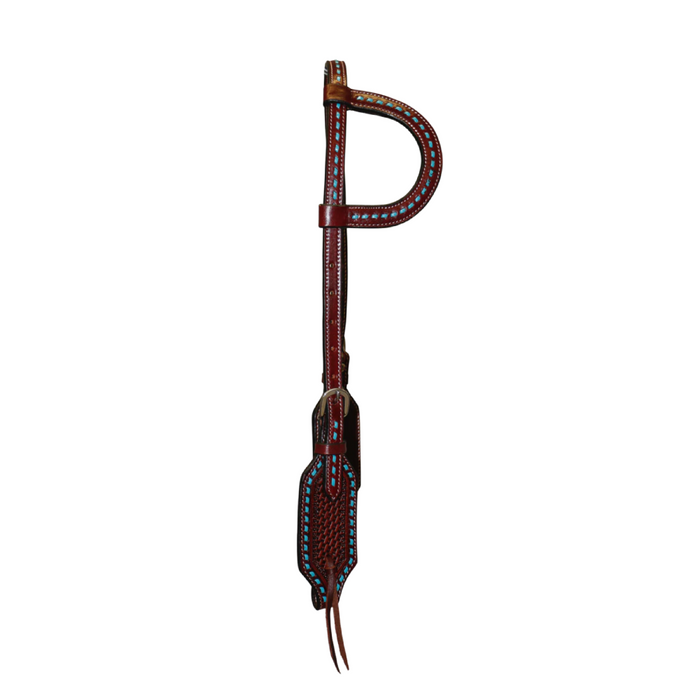 Fort Worth Turquoise Basket One-Ear Headstall